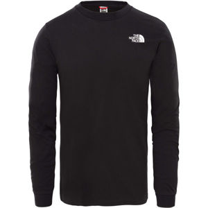 The North Face M L/S SIMPLE DOME TEE Pánske tričko s dlhým rukávom, čierna, veľkosť S