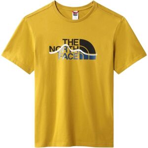 The North Face M MOUNTAIN LINE TEE MINERAL GOLD Pánske tričko, žltá, veľkosť S