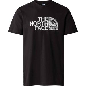 The North Face WOODCUT M Pánske tričko, čierna, veľkosť