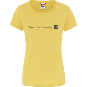 The North Face NSE TEE Dámske tričko, žltá, veľkosť S