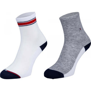 Tommy Hilfiger WOMEN SHORT SOCK 2P TRANSLUCENT biela 39-41 - Dámske ponožky