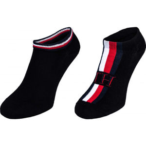 Tommy Hilfiger MEN SNEAKER 2P ICONIC STRIPE čierna 43-46 - Pánske ponožky