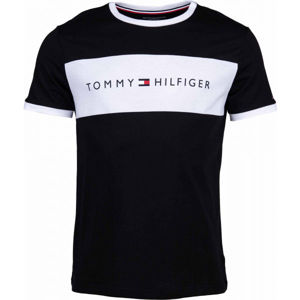 Tommy Hilfiger CN SS TEE LOGO FLAG Pánske tričko, fialová, veľkosť S