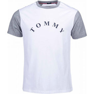 Tommy Hilfiger CN SS TEE LOGO tmavo modrá L - Pánske tričko