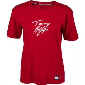 Tommy Hilfiger CN TEE SS LOGO  XS - Dámske tričko