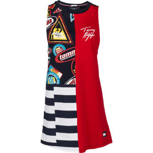 Tommy Hilfiger DRESS PRINT červená L - Dámske šaty