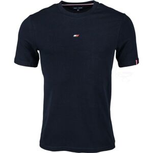 Tommy Hilfiger ESSENTIALS SMALL LOGO S/S Pánske tričko, červená, veľkosť M