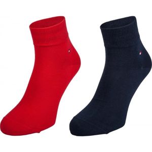 Tommy Hilfiger MEN QUARTER 2P Pánske ponožky, tmavo modrá, veľkosť 43 - 46