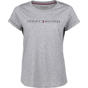 Tommy Hilfiger RN TEE SS LOGO Dámske tričko, sivá, veľkosť S