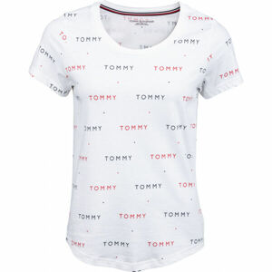 Tommy Hilfiger SS TEE PRINT Dámske tričko, biela, veľkosť M