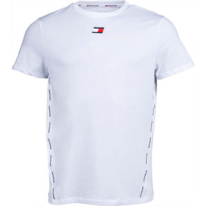 Tommy Hilfiger TAPE TOP biela M - Pánske tričko