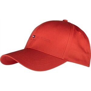 Tommy Hilfiger ESTABLISHED CAP Pánska šiltovka, červená, veľkosť UNI