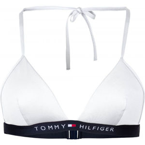 Tommy Hilfiger TRIANGLE FIXED biela XS - Dámsky vrchný diel plaviek