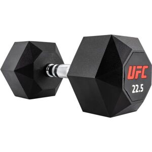 UFC OCTAGON DUMBBELL 22.5 KG Jednoručná šesťhranná činka, čierna, veľkosť 22,5 KG