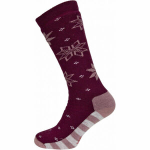 Ulvang Vlnené ponožky Vlnené ponožky, vínová, veľkosť 40-42