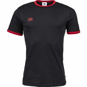 Umbro RINGER TEE Pánske tričko, čierna, veľkosť XXL