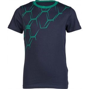 Umbro HULME GRAPHIC COTTON TEE JNR zelená XL - Chlapčenské tričko