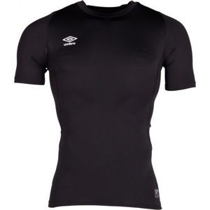 Umbro CORE SS CREW BASELAYER Pánske športové tričko, čierna, veľkosť M
