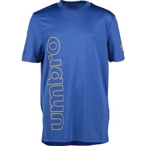 Umbro VERTICAL POLY TEE modrá M - Detské  športové tričko