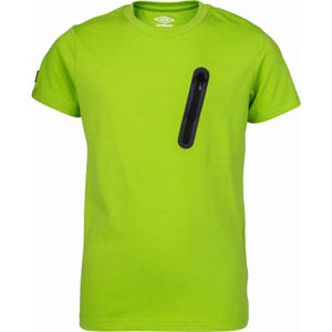 Umbro HARI Chlapčenské polo tričko s krátkym rukávom, zelená, veľkosť 116-122