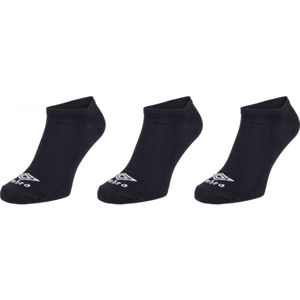 Umbro NO SHOW LINER SOCK - 3 PACK Ponožky, čierna, veľkosť 43-47