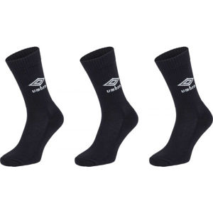 Umbro SPORTS SOCKS - 3 PACK čierna M - Ponožky