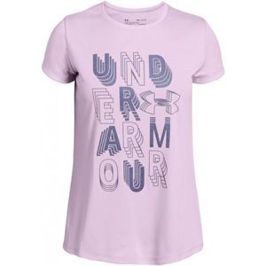 Under Armour LINEAR WORDMARK SS Dievčenské tričko, fialová, veľkosť XL