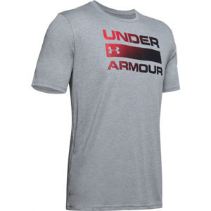 Under Armour TEAM ISSUE WORDMARK SS sivá XL - Pánske tričko