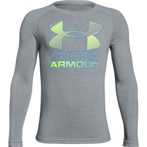 Under Armour HYBRID BIG LOGO LS TEE - Chlapčenské tričko