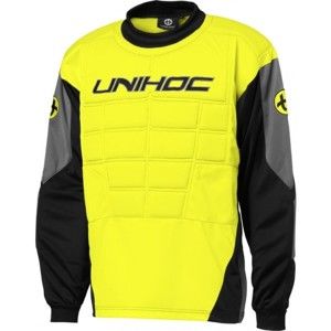 Unihoc GOALIE SWEATER BLOCKER žltá XL - Brankársky dres