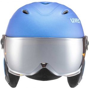 Uvex JUNIOR VISOR PRO modrá (54 - 56) - Detská lyžiarska prilba