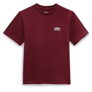 Vans VANS ESSENTIAL-B Chlapčenské tričko, vínová, veľkosť M