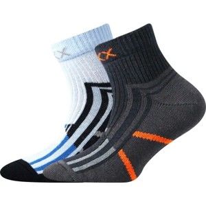 Voxx MAXTERIK Športové ponožky, čierna,svetlomodrá,oranžová, veľkosť