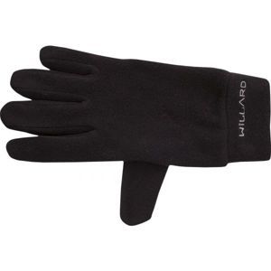 Willard KAPETO Flísové rukavice, čierna,biela, veľkosť