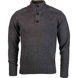 Willard DELL sivá XL - Pánsky pletený sveter