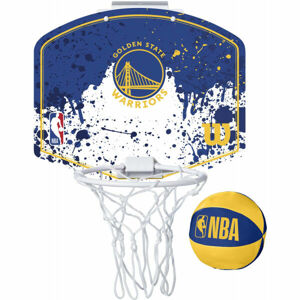 Wilson NBA MINI HOOP WARRIORS Mini basketbalový kôš, modrá, veľkosť os