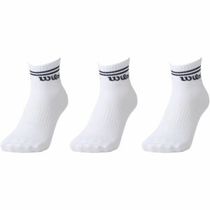 Wilson 3PP MENS QUARTER Pánske ponožky, biela, veľkosť 43 - 46