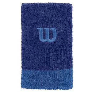 Wilson EXTRA WIDE WRISTBAND modrá  - Tenisové potítko