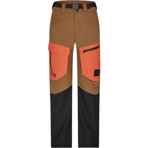 Ziener AKANDO Chlapčenské lyžiarske/snowboardové nohavice, hnedá, veľkosť 140