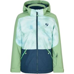 Ziener AMELY Dievčenská lyžiarska bunda, svetlo zelená, veľkosť 128