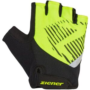 Ziener CULL JR Juniorské cyklistické rukavice, čierna, veľkosť XL