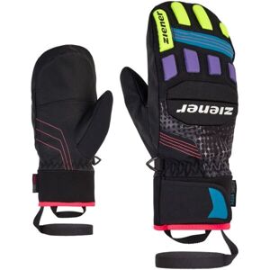 Ziener LURON Detské lyžiarske rukavice, čierna, veľkosť 5.5